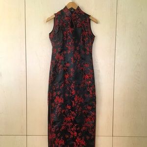 Vintage Hong Kong Chinese Qi Pao Dress